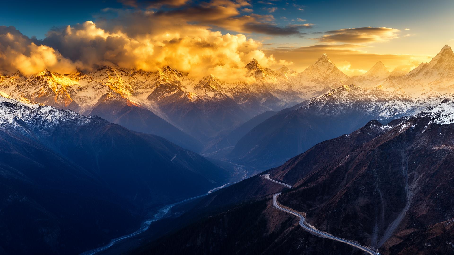 Himalayan mountains at golden hour — Travelepedia destinations
